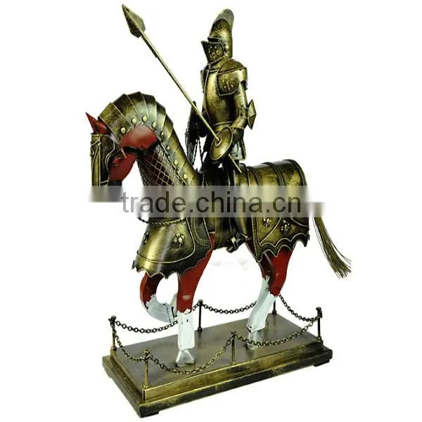 Retro Armor Samurai Armor Metal Knight Statues photo-2