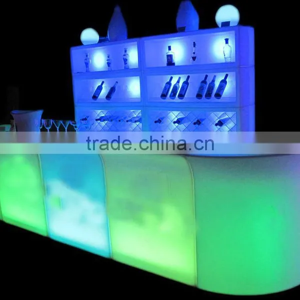 Shenzhen Modern Welcoming Reception Bar Counter With Inbuilt LED Lights photo-4