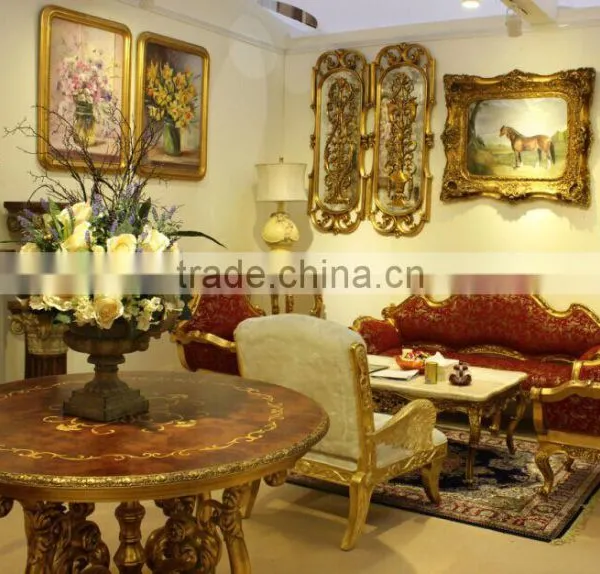 Miller Dinning Room Hot Sale Polyresin Glass Top Table/round Table photo-4