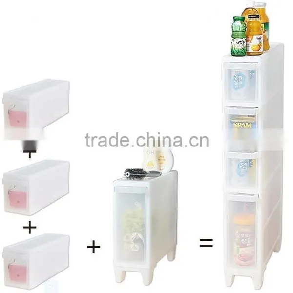 Plastic Caught Between Multilayer Drawer Storage Carts photo-2