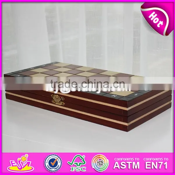 2017 New Design Children Educational Wooden Chessboard With Chess Pieces W11A055 photo-6