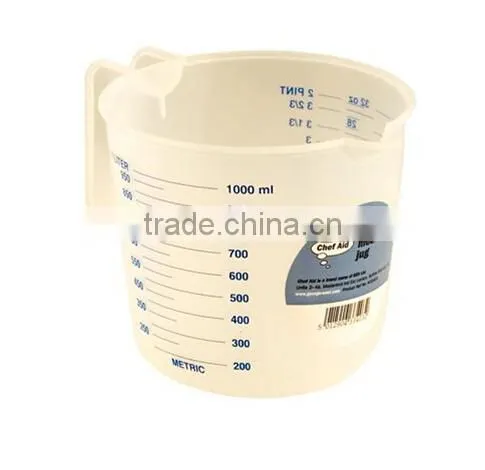 OEM Plastic Kitchen Measuring Jug Cups, Cute Clear Plastic Measuring Jug Cup photo-2