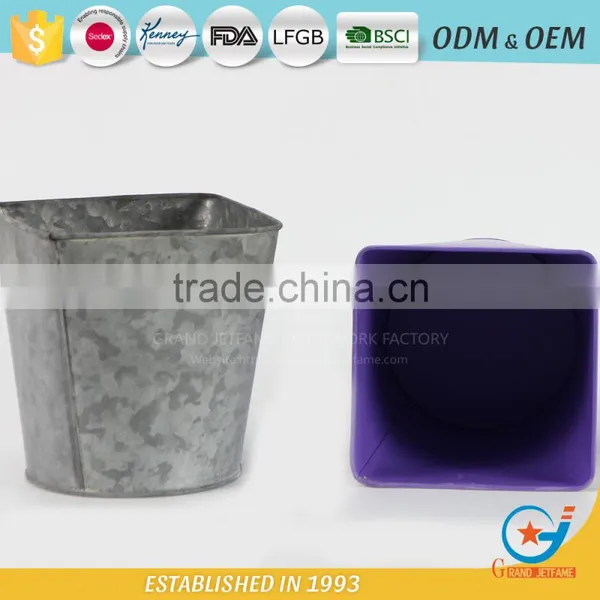Garden Galvanized or Iron Flowers for Pots for Garden Metal Planters photo-4