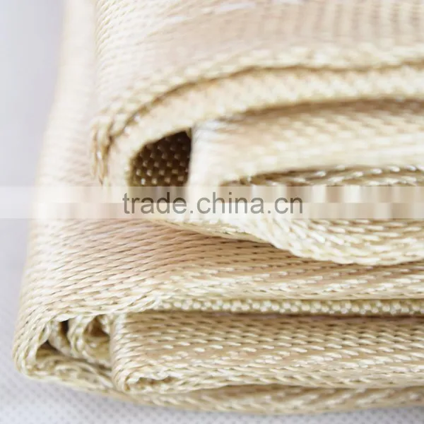 100%Fiberglass 0.8 mm 1M*1M Yellow Welding Insulation Fire Blanket in Soft Bags photo-2
