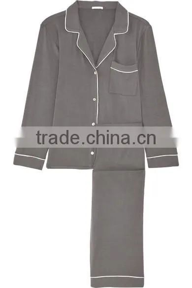 Dubai Women Sleepwear Jersey Pajama Set Women Silk Nighty Sleepwear Nightgown Women Sleepwear photo-4