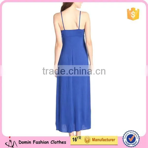 High Quality New Style Straps Empire-Waist Maxi Dress for Women photo-2