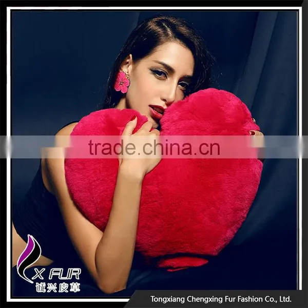 CX-D-104 Designer Handmade Rex Rabbit Fur Cushion Covers photo-2