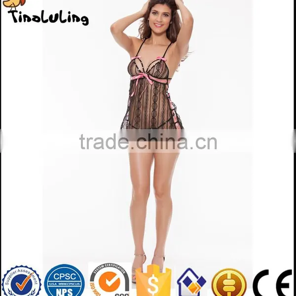 2017 Tinaluling Ladies Black Lace Bra Set Slim Fit Sexy Lingerie Manufacture photo-2