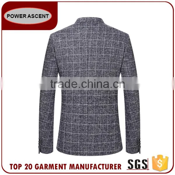 Wholesale Custom Style Fashion Suit Jacket Blazer Checked Men'S Suits For Sale photo-2