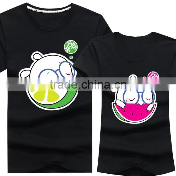 Wholesale Cute Design Printing Couple T-Shirt photo-3