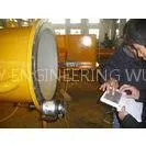 Heavy Steel Q345 Crane Pedestal For Lifting Machinery Parts / Marine Crane Components