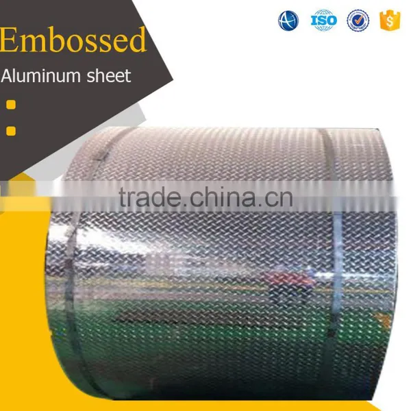 1050 1060 1100 3003 Tread Plate /embossed Aluminium Price for Automobile Floor and Decoration photo-5