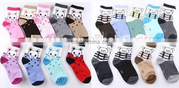 Autumn&winter High Quality 100%cotton Cartoon Cute Child Socks photo-2