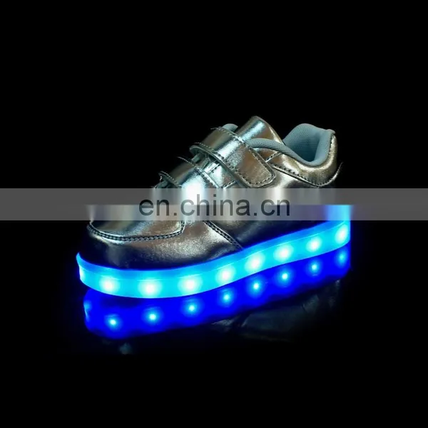 Factory Wholesale Led USB Charge Shoes Children Kids Casual Shoes Led Sneakers for Boys Girls photo-4