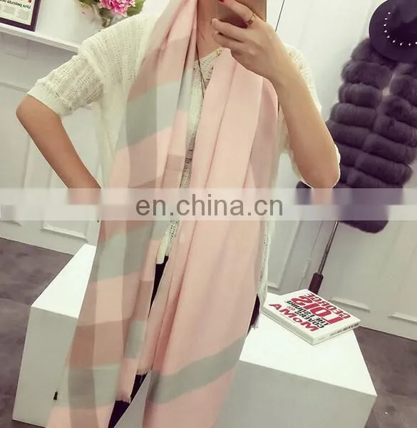 Solid Cashmere Textile Scarf Shawl Autumn for Women Cape Fringe Fashion Scarves photo-2