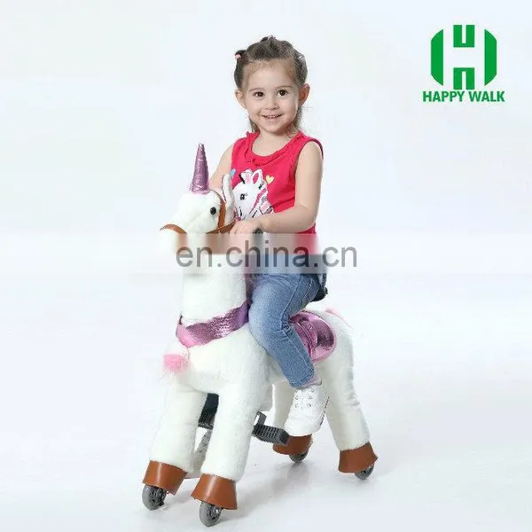 EN71&ASTM&CE Walking Mechanical Horse Kid Riding Horse Toy on Wheels photo-3