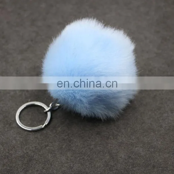 Fashion Keyring Pompom Charm Ball Car Key Chain Bag Pendant photo-2