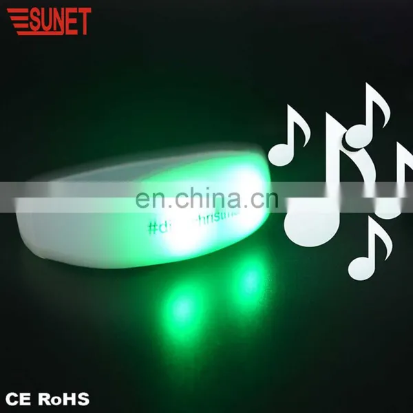 2018 SUNJET Best Selling Product Popular Full Silicone Material LED Bracelet Motion Activated photo-6