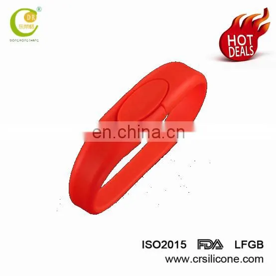 Promotion Gift Christmas Present Colorful Silicon Wristband/ Bracelet Usb Flash Drive