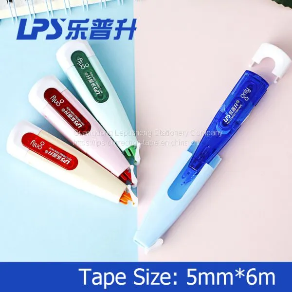 New Style Eco Friendly Stationery Refillable Correction Tape Pen photo-3
