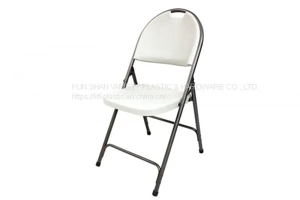 17in ×42in Folding Chair Molded Plastic Chairs Custom Plastic Furniture Plastic Fold-in-Half Folding Bench