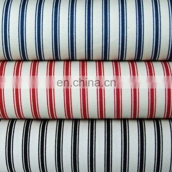 Polyester Cotton Stripe Printed Poplin Fabric Textile T/c Poplin Fabric for Uniform/shirt photo-2