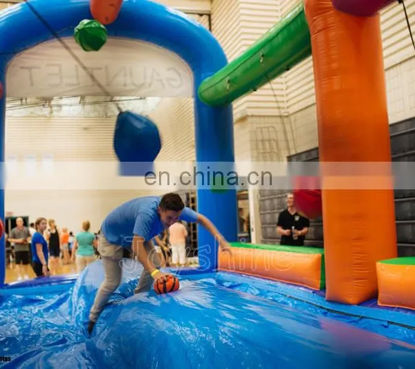 Commercial Fun Carnival Game Inflatable Gauntlet Wipeout Challenge Games Sport For Event photo-5
