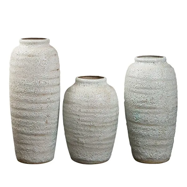 Chinese Modern Simple Style Fashion Jingdezhen Large White Ceramic Vase For Hotel Showroom photo-5