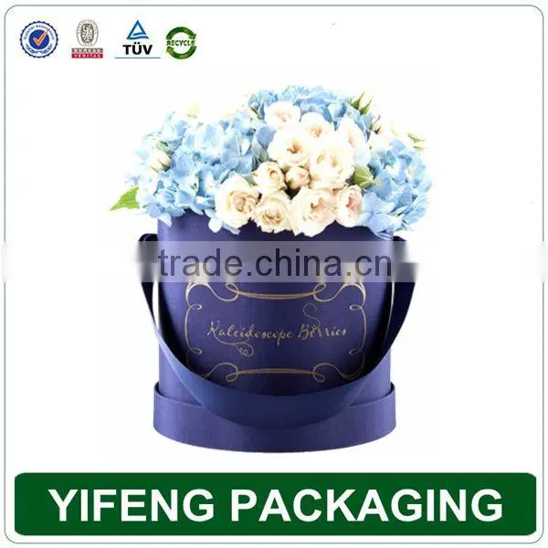 Flower Design Packaging Rose Round Flower Box For Flower Gift photo-4