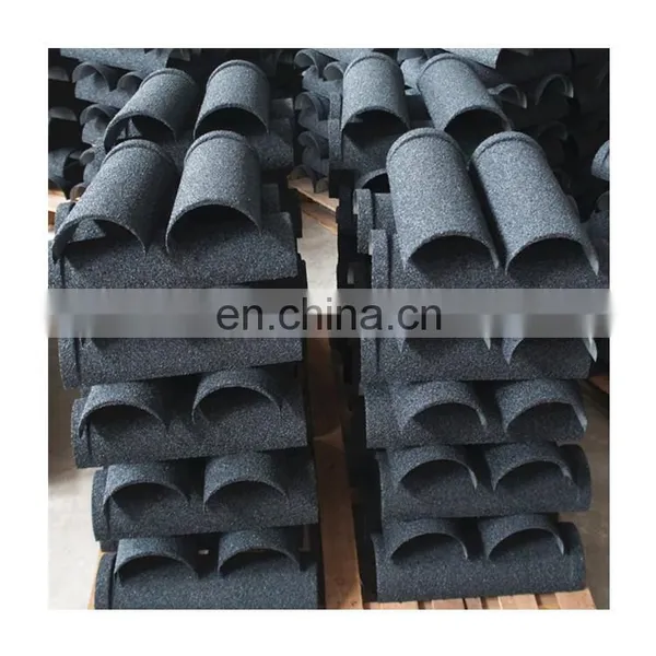 Relitop Barrel Roofing Ridge Tile Stone Coated Zinc Steel Metal Roof Accessories Anti Rust Barrel Ridge photo-2
