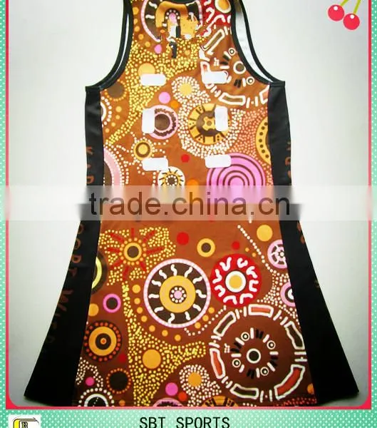 Sports Garmentmade,custom Digital Sublimation Printing Netball Dress photo-2
