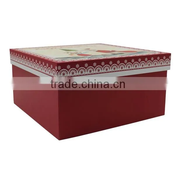 Square Paper Board Gift Packing Box With Cute Printing photo-3