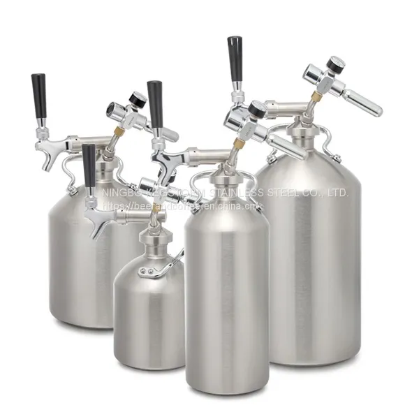 Stainless Steel Mini Ring Keg With Spear Tap Faucet and Gas Pressure Regulator for Beer and Nitro Cold Brew Coffee photo-5