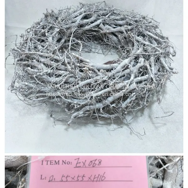 Cotton Root Round Shape Wreath photo-2