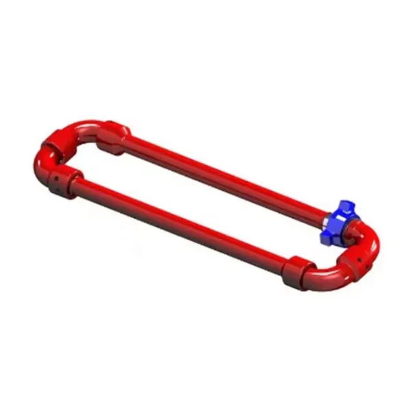 High Pressure Drilling Active Elbow 35Mpa Annular Pipe Manifold API 16C FMC Long Sweep Swivel Joint Short Loop Manifold photo-4