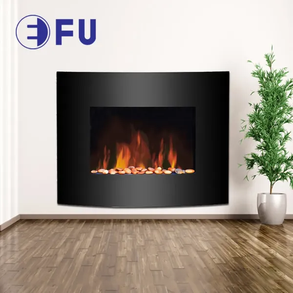 2000W Decor Fireplace Electric Heater Glass Panel Electric Heating Heaters photo-3
