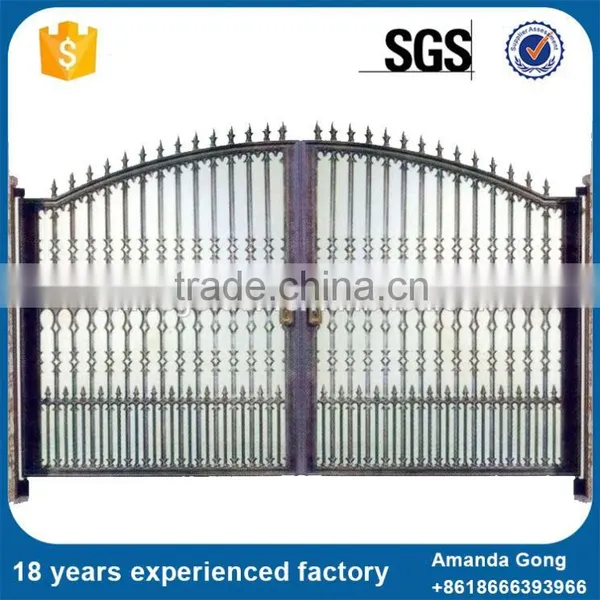 Customized Hot-Dip Galvanized Wrought Garden Iron Gate photo-5