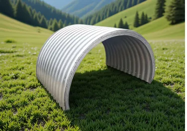 Galvanized Corrugated Metal Pipe 20mm 3/4'' Armco Mp100 Steel Pipe Flexible Corrugated Tube Large Diameter photo-3