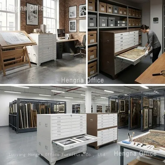 A1 Size Blueprint Storage Cabinet for Tech Parks, Stackable Cold Rolled Steel Flat File, KD Structure for Bulk B2B Wholesale-OEM/ODM Supported photo-5