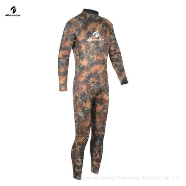 Camouflage 3mm-5mm Wetsuit Spearfishing Suit One Piece Wetsuit Battle Fatigues Fullset
