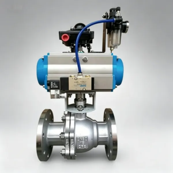 DIN Type Pneumatic Ball Valve 1/2