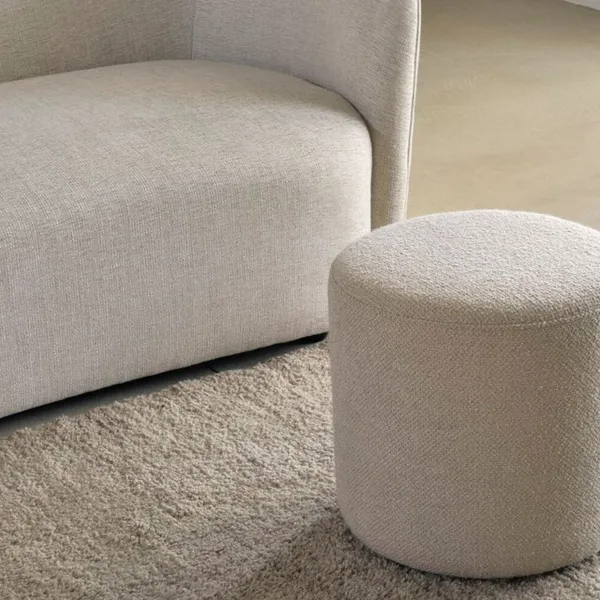 Circular Pouf for Hotel Room
