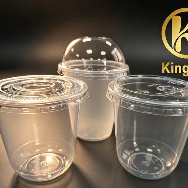 Compostable Bagasse Kraft Paper Hot Soup Bowl Cup With PP Lid for Takeaway photo-4