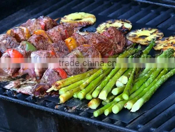 100% Non-Stick & Reusable BBQ Grill Mat, 13"X15" PTFE Coated and Easy Clean Fabric, for Grill, Oven or Microware photo-5