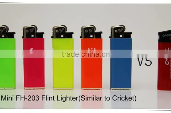 Plastic Mini BIC CRICKET Flint Lighter FH-203 With Butane Gas Neon Color photo-6