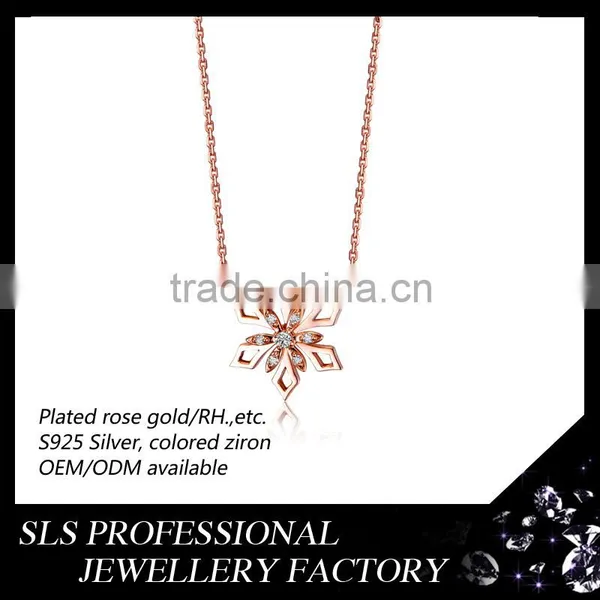 2015 Fashion Italian Style 925 Stering Silver Rose Gold Plated Beautiful Jewelry Set photo-5