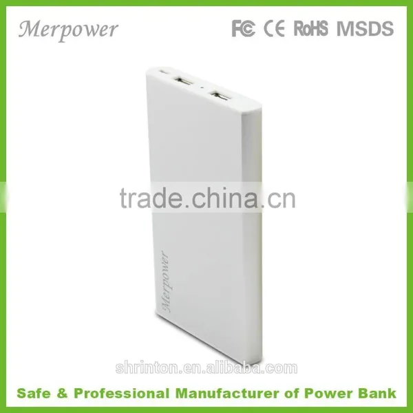 Slim Dual USB Outputs 5V 2A Power Bank Charger 7000mah photo-2