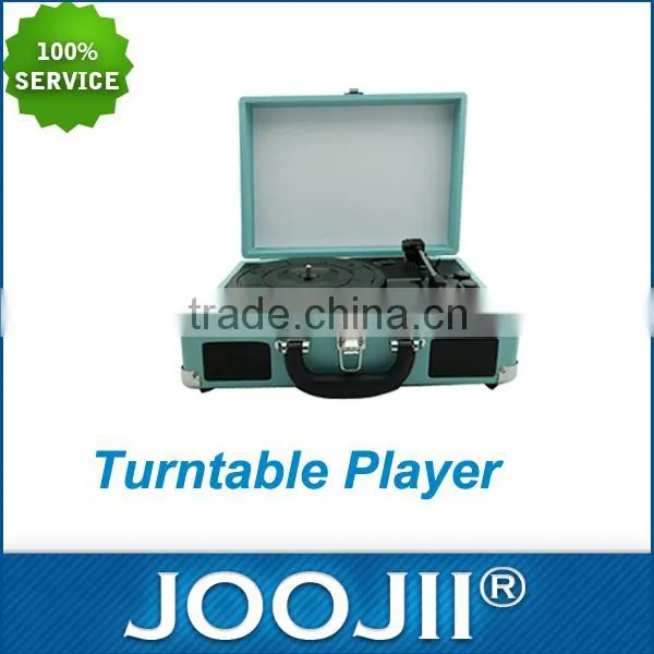 Factory Direct Suitcase Retro Wooden Turntable Record Player photo-4
