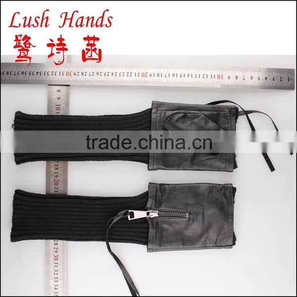 2016 New Style Fashion Leather Fingerless Glove for Chirstmas Gifts photo-2