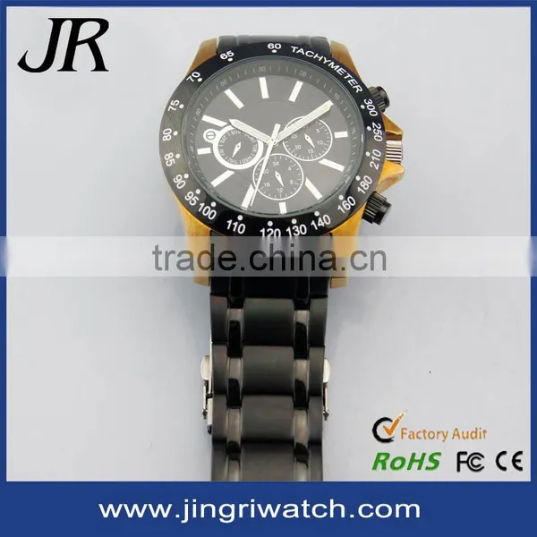 Top Quality Leather Watch Men Stainless Steel Back Water Resistant Watch for Vogue Watch Men Japan Movt Watches photo-6